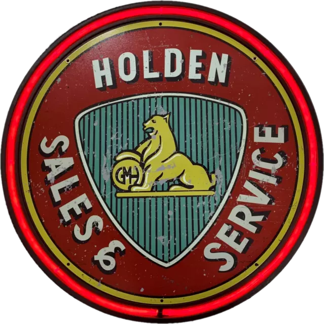 LARGE Holden Sales Service Wall Light Sign RED Neon Garage Man Cave Bar Gift