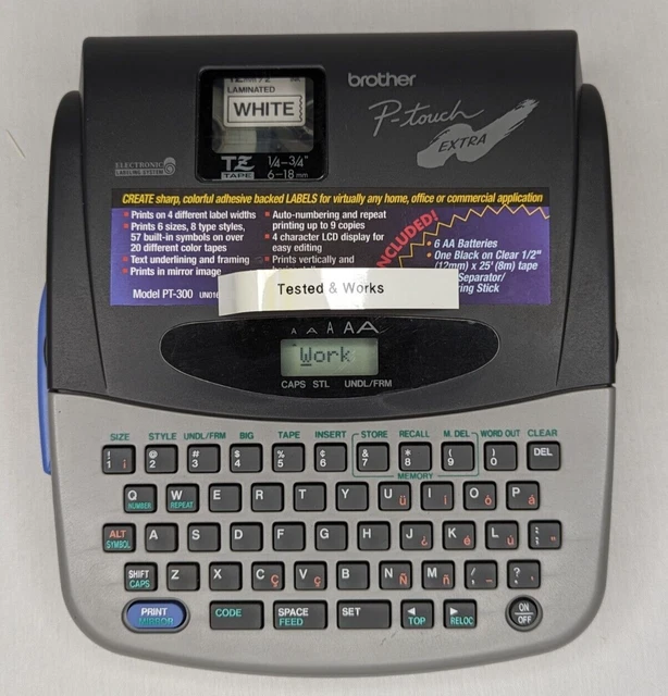 BROTHER MODEL PT300 PTouch Extra Electronic Thermal Label Printer