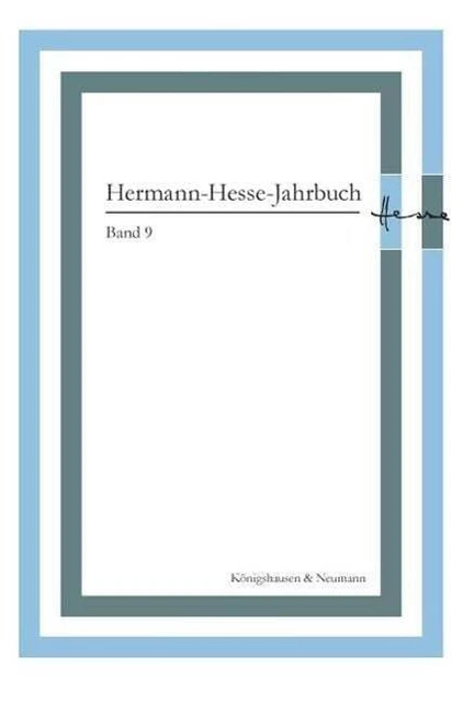 Hermann-Hesse-Jahrbuch, Bande 9 Ponzi, Mauro Livre