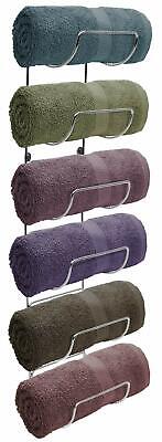 Sorbus Towel Rack Holder- Wall Mounted Storage Organizer for Bathroom, Spa/Salon