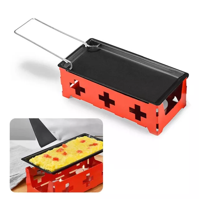 Comfortable Grip and Safe Cheese Melting with Mini Cheese Raclette Set