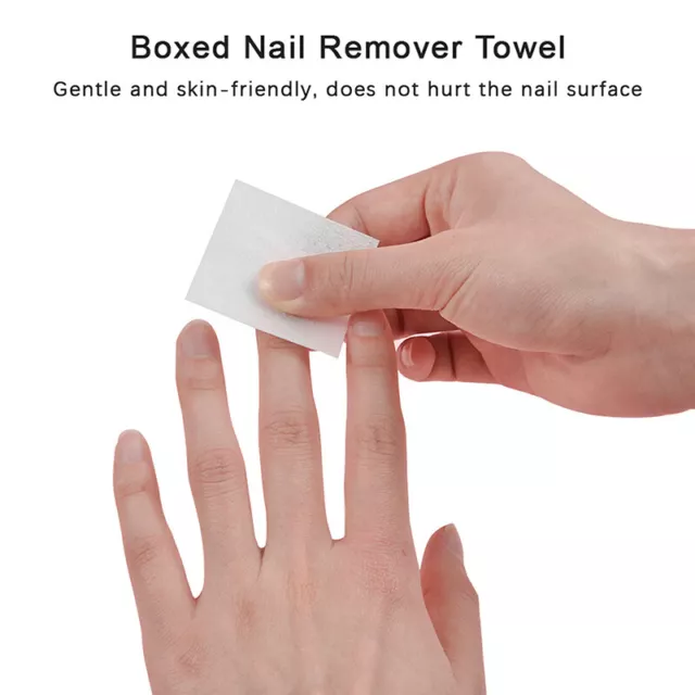 Gel Nail Polish Remover Manicure Nail Remover Lint-Free Wipes Cleaner Paper Pad