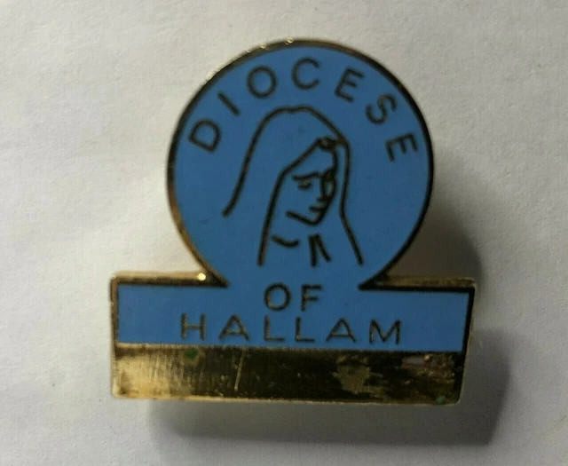 Catholic badge Diocese Of Hallam enamel badge
