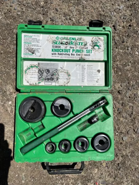 Greenlee 7238SB Knock out punch kit 1/2 to 2 in