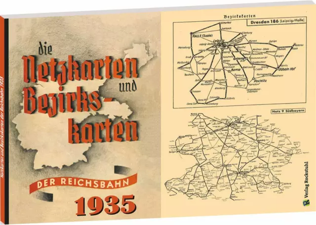 Die NETZKARTEN und Bezirkskarten der Deutschen Reichsbahn DR-G 1935 Buch NEU