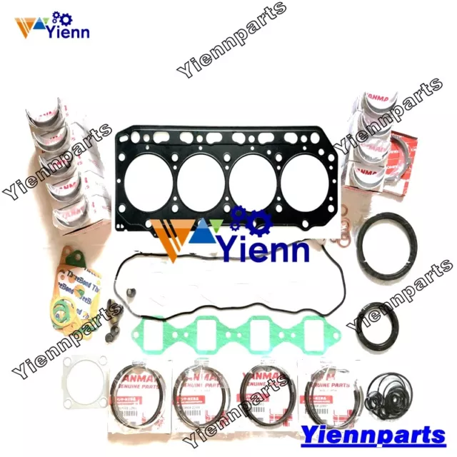 4TNV86CT Overhaul Re-ring Kit For Yanmar Engine John Deere 4052 Tractor 8000S