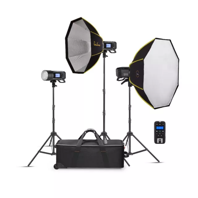 Flashpoint XPLOR 400 Pro R2 HSS TTL  All-In-One Outdoor Flash (3-Light Kit)