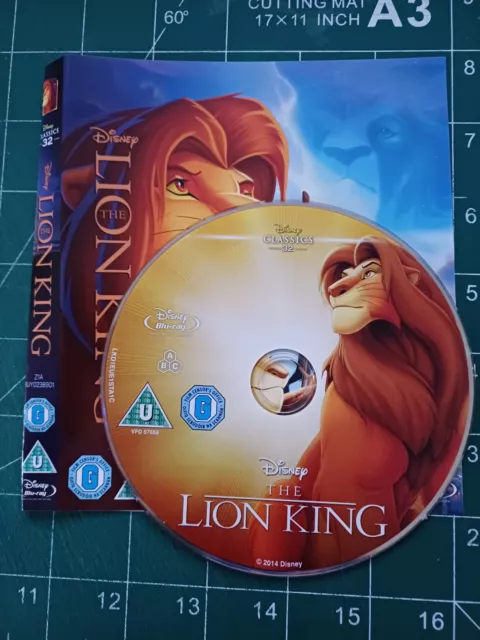 The Lion King - Blu Ray - Disc & Sleeve Only - Free UK P&P