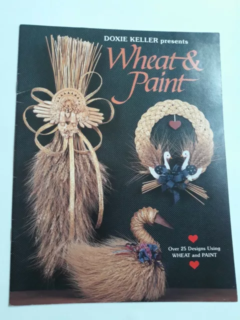 Libro artesanal de colección trigo y pintura más de 25 diseños con trigo y pintura Doxie Kelle (y5)