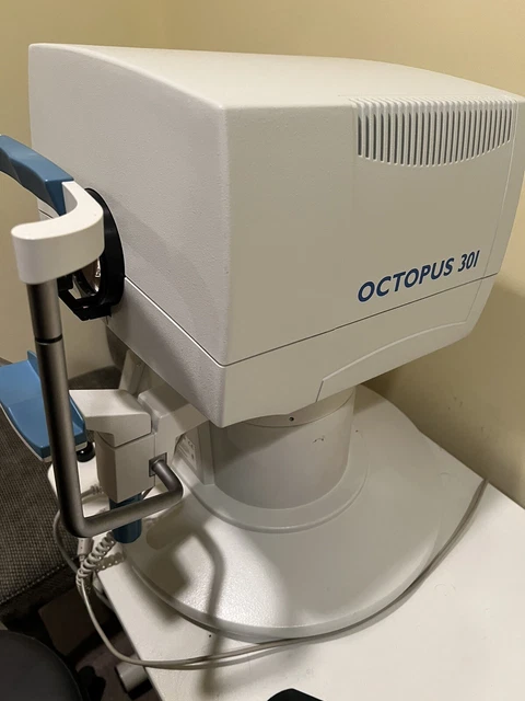 haag streit octopus 301 perimeter visual field analyzer used 