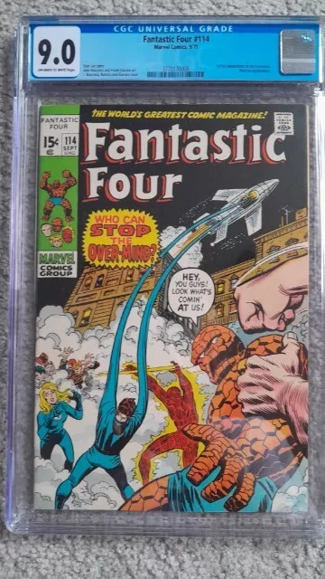 Fantastic Four #114 CGC 9.0 1st OverMind 