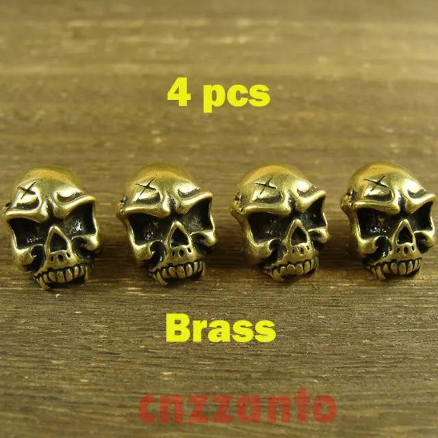 Cinturón Conchos ""Calavera"" Leathercraft Remache Taño Punk Tornillo Trasera ""Calavera"" 4 piezas