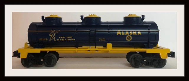Lionel Alaska Three Dome Tanker Car # 26150 N.O.S.