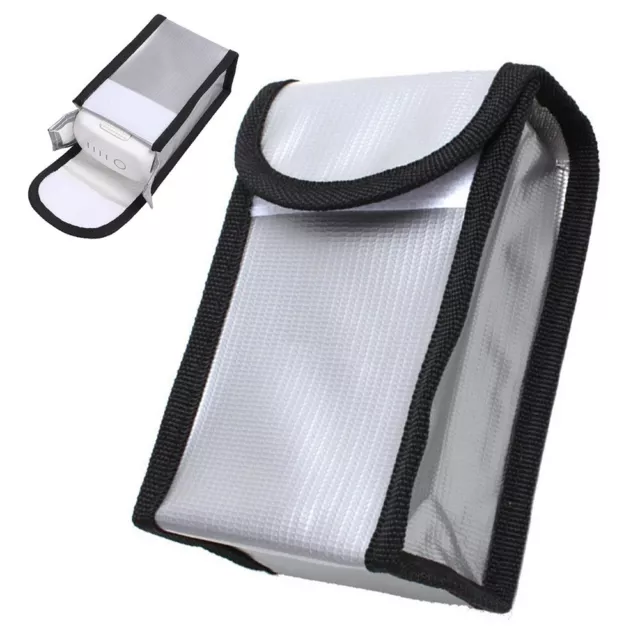 For DJ 44ProBattery Portable Storage Bag Glass Fiber Material Silver Color