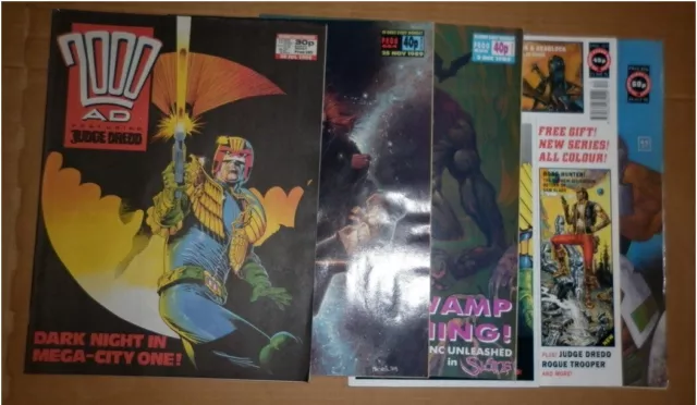 2000AD 5 issues 1988 1989 x2 1991 1992 [585 654 655 723 806]