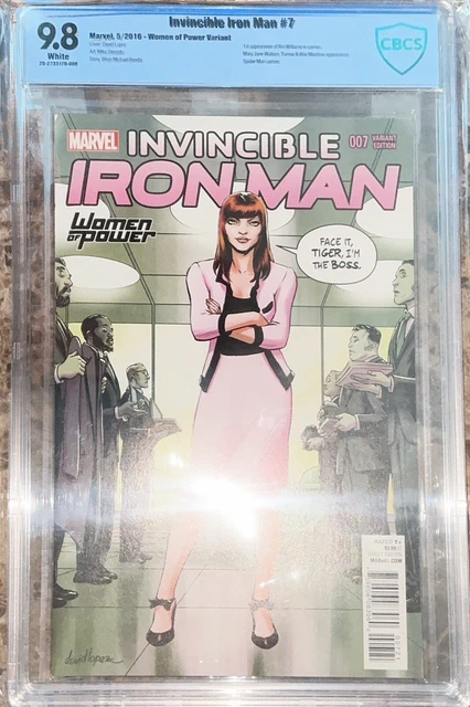 INVINCIBLE IRON MAN #7 Cbcs 9.8 WOMEN OF POWER VARIANT 1ST APP RIRI WILLIAMS
