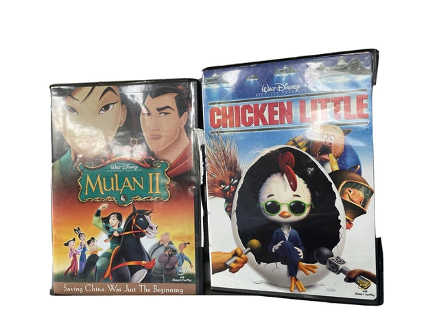 Lot of 2, (Mulan 2 and Chicken Little) Walt Disney Dvds