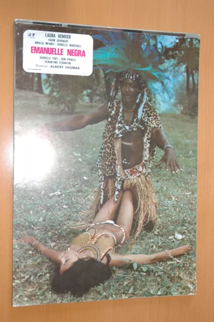 Sexy Laura Gemser Black Emmanuelle 1975 Vintage Lobby Card #2