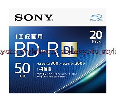 1 Sony Blu Ray 100 Go BDXL Disques BD-RE BDXL 3D BluRay Triple Couche Imprimable 