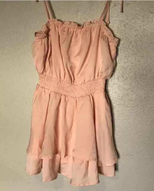 Ruffled Peachy Pink Romper 3