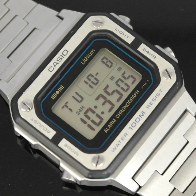 Casio Module 54 VINTAGE CASIO W-770 MODULE {548} 1985 Men's Watch Original Bracelet ...