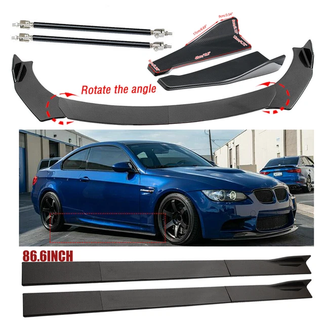 CARBON FIBER FOR F30 F80 M3 E90 Front Bumper Spoiler Body Kit+Side