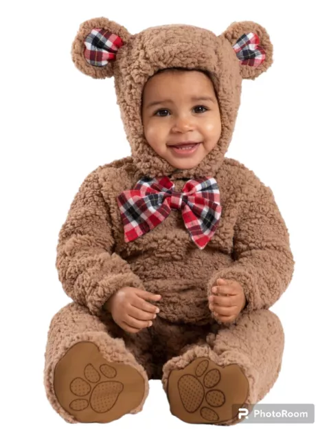 Cuddle Teddy Bear Halloween Costume Infant/Baby Size 0- 6 Month 2 Piece Set