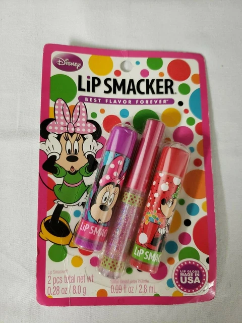 Lip Smacker Disney Marvelous Minnie Mouse Lip Collection 3 Pieces (2 Lip Balm &
