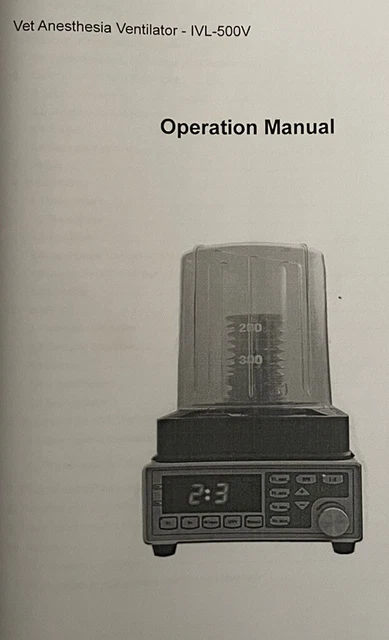 Vet Anesthesia Ventilator 2 Available, 1 Brand New And One Used Good Condition