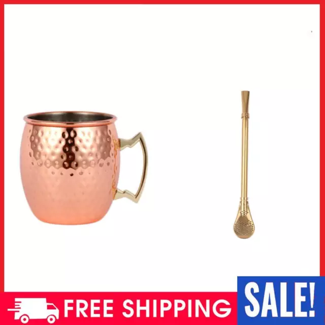 Moscow Mule Copper Mug Metal Cup Stainless Steel Beer Wine Coffee Drinkware