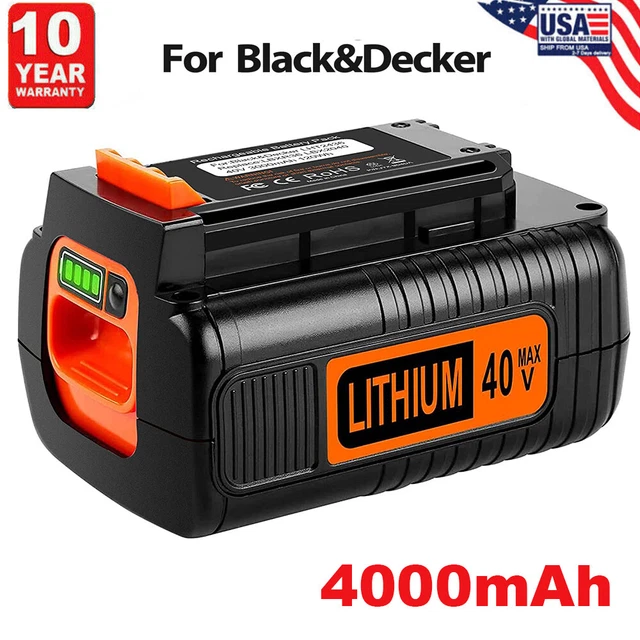 4.0Ah for Black and Decker 40V Max 40 Volt Lithium Battery LBX2040 LBXR36 LSW36