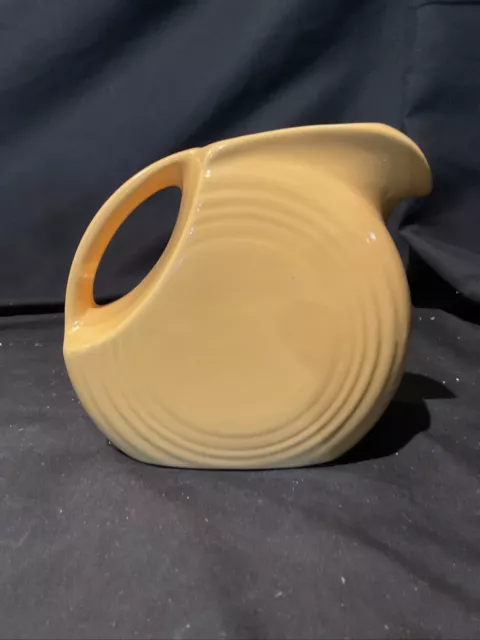 fiestaware Mini Disk Pitcher In Sunflower Yellow 5 Oz