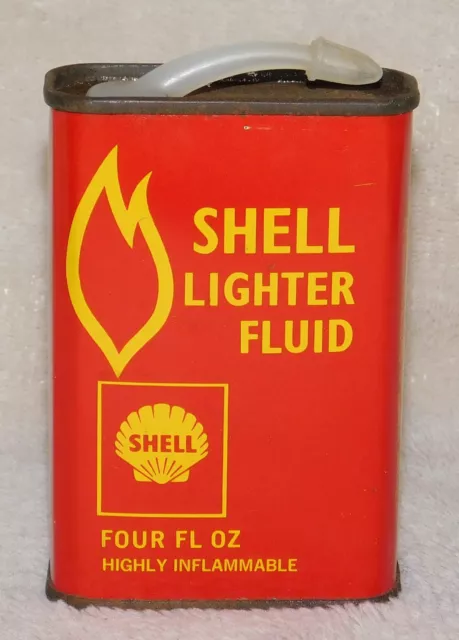 Shell Lighter Fluid - Handy Oiler - Four Ounce - With Spout & Cap