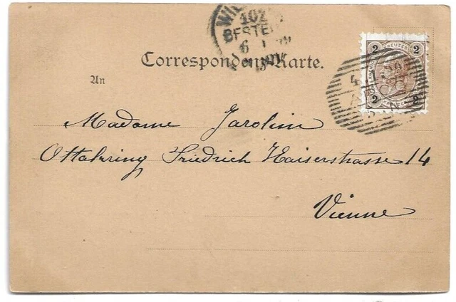 Cartolina Di Trento ,Arco - Garten Des Hotel "Olivo" - 1899! 2
