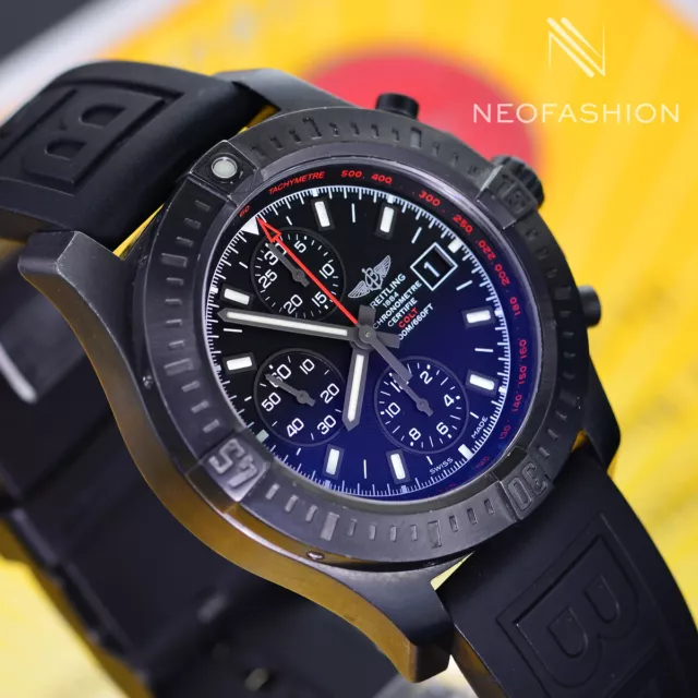 BREITLING COLT CHRONO Automatic 44Mm Pvd Limited Edition Black Dial Mens M13388 EUR 2.963 00 PicClick IT