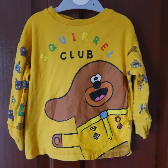 Hey Duggee 'Squirrel Club' Pyjamas from George, Age 2-3yrs, Yellow