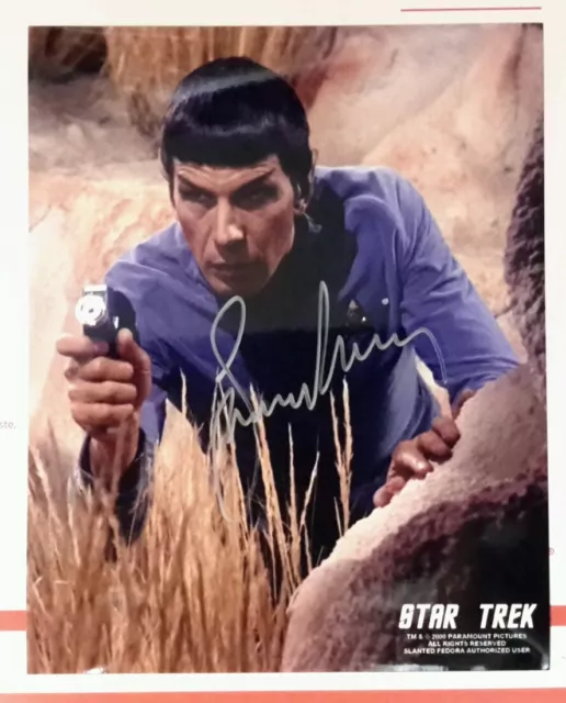 Leonard Nimoy Star Trek Autografo Classico Spock Stile D