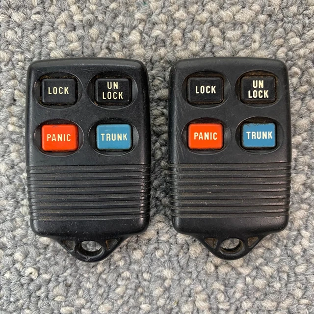 2-Pack Replacement Key Fob Remotes For 1993-1998 Ford Mustang (Self-Programmable)