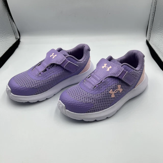 Under Armour Surge 3 scarpe da corsa bambine viola/rosa UK 8,5 US 9k EUR 26