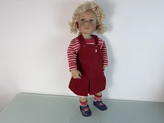 Poupée En Porcelaine LYDIA Par Gaby Schlötz - Édition Limitée 45 Cm