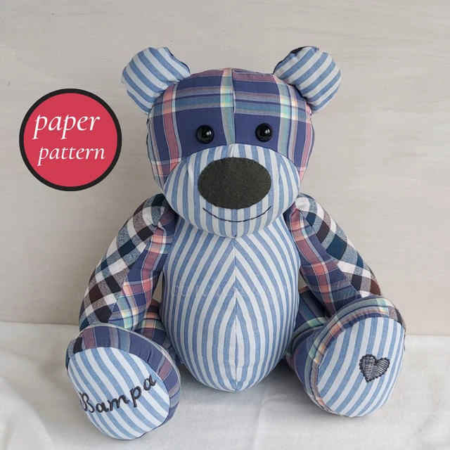 MEMORY BEAR SEWING PATTERN Teddy Bear Sewing Pattern Soft Toy Pattern Memory bear sewing pattern teddy bear sewing pattern soft toy pattern