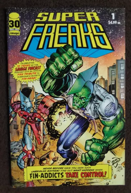 Super Freaks Savage Dragon #1 Image Fin-Addicts Comic Book