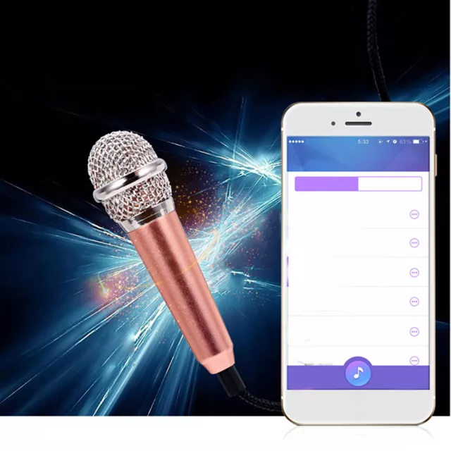 Mini Microphone Portable Noise-canceling Smart Phone Singing Karaoke Mic Compact