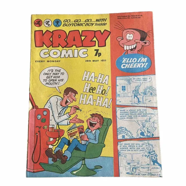 Krazy Comic - 28th May 1977 Go Go Go With Buytonic Boy