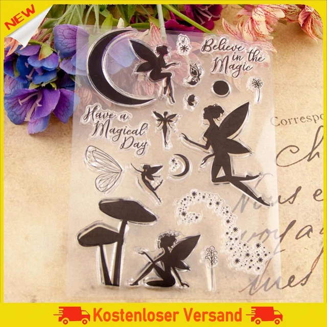 Fairy Clear Stamp Silicone Seal for DIY Scrapbooking Photo Card Making Crafts