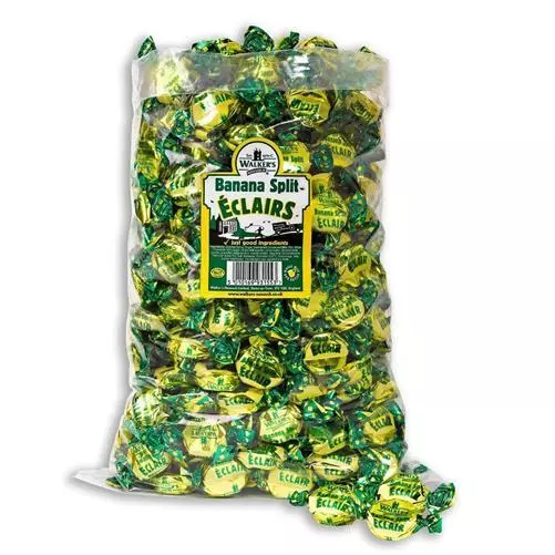 Banana Toffees 1kg (Apx 110) traditional wrapped sweets Walkers Nonsuch