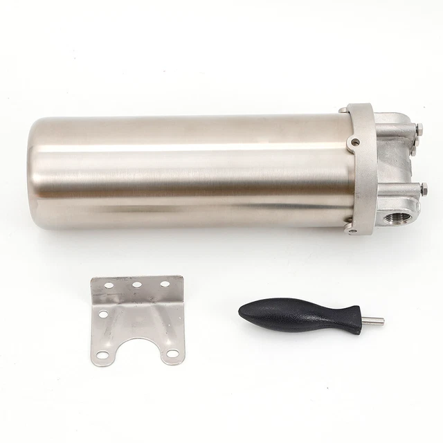 WATER FILTER HOUSING Heavy Duty 304 Stainless for 10" Cartridges 3/4