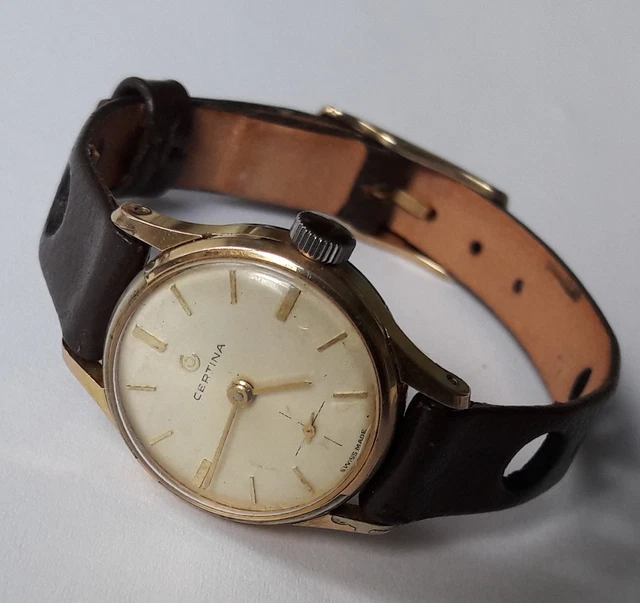 RELOJ PULSERA VINTAGE Damas CERTINA Incabloc Hecho en