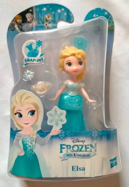 Elsa Frozen Action Figures Snap-Ins Little Kingdom Disney 8 cm