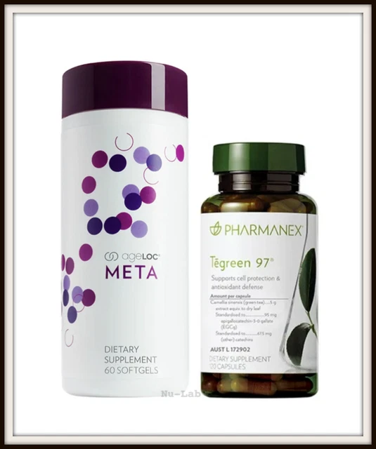 NEW! Nu Skin NuSkin ageLOC Meta (Reset) & Tegreen 97 (120)